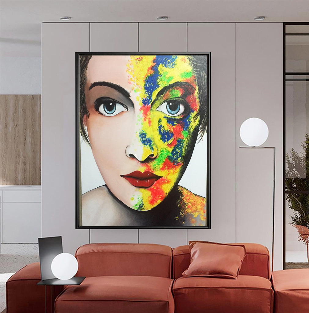 Acrylic / Oil Painting - Women Face (STORY - EXPRESSION)