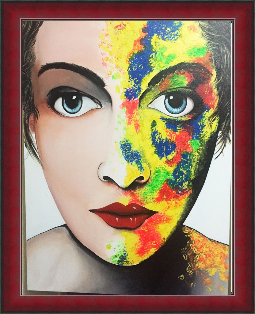 Acrylic / Oil Painting - Women Face (STORY - EXPRESSION)