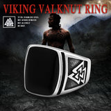 Vannamoda Nordic Viking  black stone men's ring stainless steel fashion jewellery- Best Seller