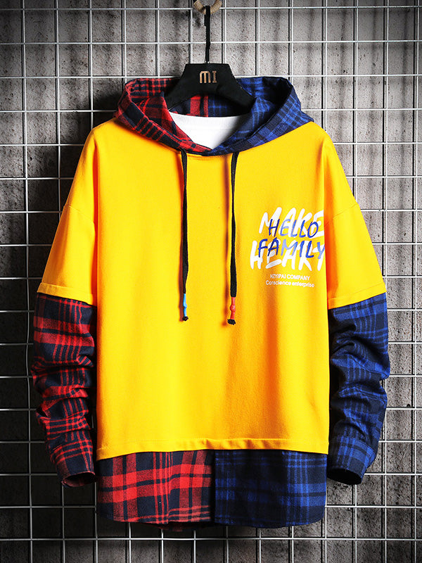 Spring and autumn trend hip hop hiphop loose gradient hooded sweater men and women neutral sweatshirt