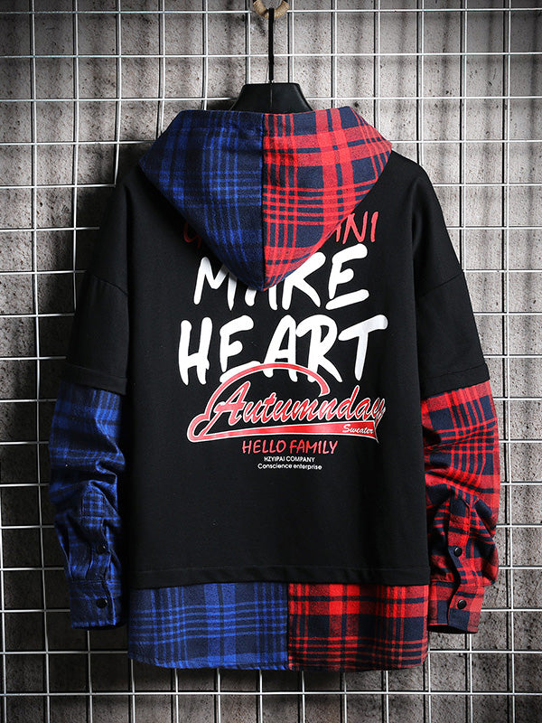 Spring and autumn trend hip hop hiphop loose gradient hooded sweater men and women neutral sweatshirt