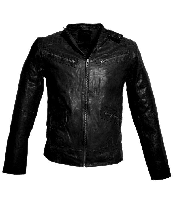 Men's Leather Washed Vintage Biker Studded Jacket , Men Jacket - CrabRocks, LeatherfashionOnline
- 6