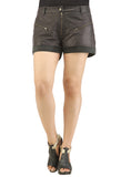 Women Leather Casual Sport Shorts S / Leather / Black, Ladies Leather Shorts - CrabRocks, LeatherfashionOnline
 - 1