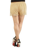 Designer Women Leather Lace Shorts , Ladies Leather Shorts - CrabRocks, LeatherfashionOnline
 - 3