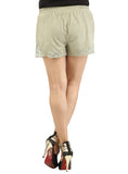 Designer Women Leather Lace Shorts , Ladies Leather Shorts - CrabRocks, LeatherfashionOnline
 - 6