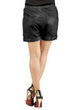 Ladies Leather Casual Shorts , Ladies Leather Shorts - CrabRocks, LeatherfashionOnline
 - 3