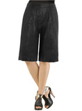Women Culottes Leather Skirt S / Leather / Black, Women Leather Skirt - CrabRocks, LeatherfashionOnline
 - 1