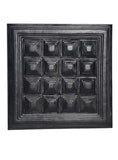 Leather Designer Pyramid Decorative Wall Tiles Black, Leather Tiles - CrabRocks, LeatherfashionOnline
 - 1