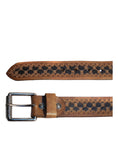 Men's Leather Hand Tooling Belt , Belt - CrabRocks, LeatherfashionOnline
 - 2