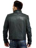 Men's Best Seller Short Leather Motorcycle Biker Jacket , Men Jacket - CrabRocks, LeatherfashionOnline
 - 6
