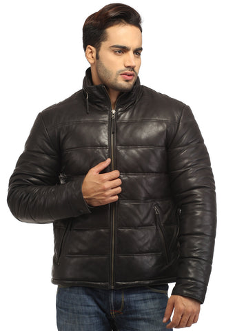 Leather Multi Studded Woman Jacket
