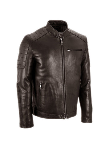 Leather Multi Studded Woman Jacket