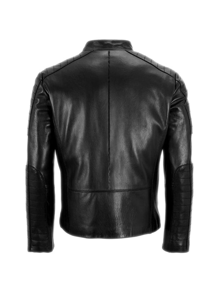 Men's Leather Padded Washed Biker Hot Seller , Men Jacket - CrabRocks, LeatherfashionOnline
 - 2