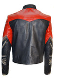 Designer Embroidered Men Leather Jacket