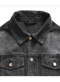 Don't Follow Any Body Street Wear Distress mens Denim jacket