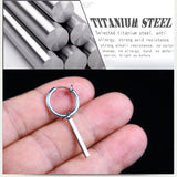 Cool Vintage Punk / Gothic/ Rock  cylinder tube Stainless Steel Ear Ring
