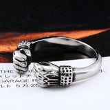Fashion Double snake head animal men's/Women Ring stainless steel punk rock jewellery.