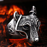 Vannamoda Moonlight Faire Nordic Wolf Stainless Steel Unisex Ring