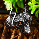 Vannamoda Moonlight Faire Nordic Wolf Stainless Steel Unisex Ring