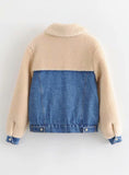 9062 Fur Jean Jacket Woman,Woman Denim Jacket Fur Lining-Warm Jacket  Collection