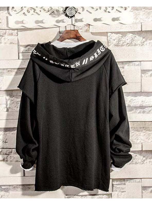 Factory direct autumn Japanese men's sweater youth  long-sleeved jacket casual hooded head men's tide