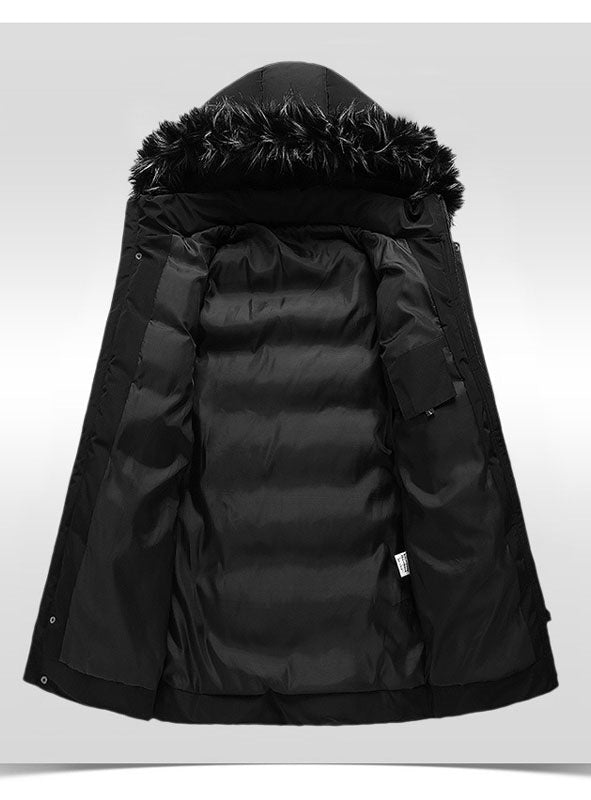 Winter Casual Hood Slim Cotton Outwear Jacket Men's Coat