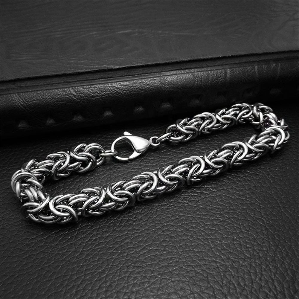 High Quality Latest Design Custom Length Men's 316l Stainless Steel Bracelet Bangle