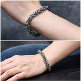 High Quality Latest Design Custom Length Men's 316l Stainless Steel Bracelet Bangle