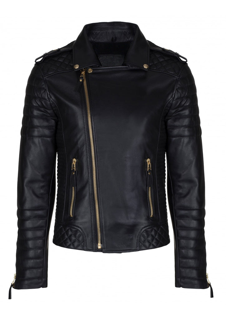 Crabrocks Men Designer Padded Motorcycle Leather Jacket , Men Jacket - CrabRocks, LeatherfashionOnline
 - 2
