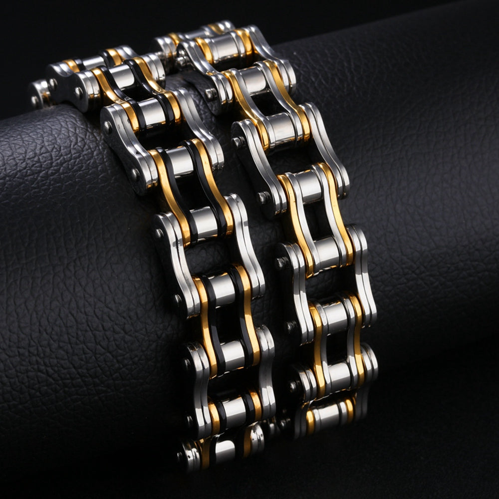 Hot Sale High Quality Classic Fancy Wide Cuban Men Bracelet Luxury