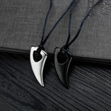 New Style Attractive Silver Black Jewelry Mens Stainless Steel Personalized Pendant