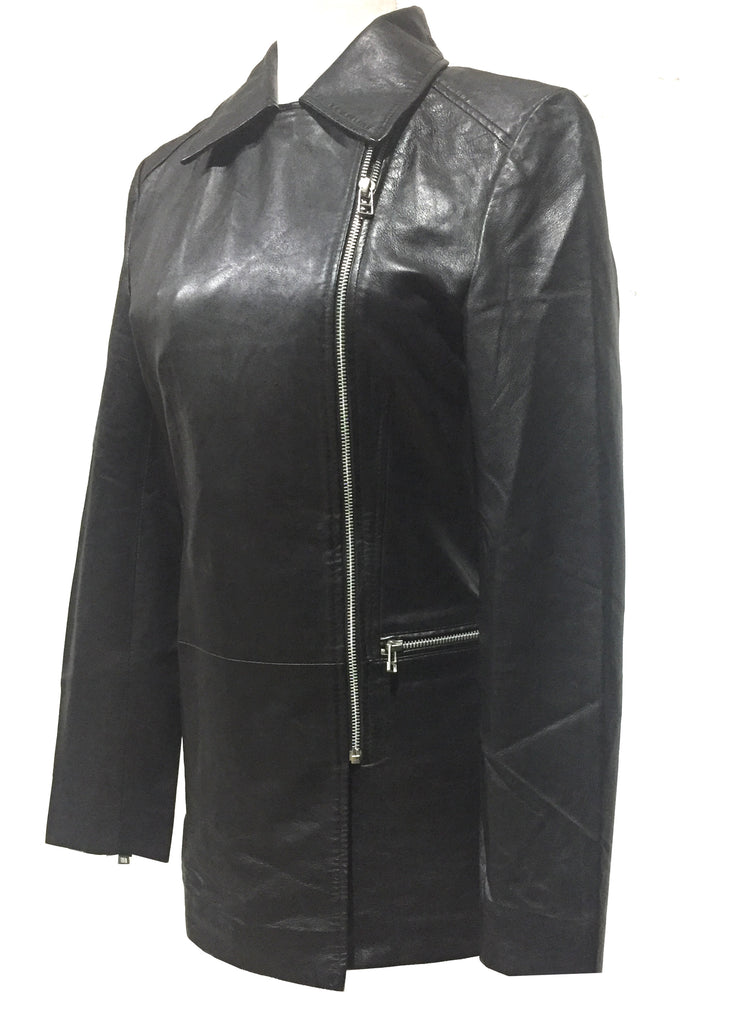 Limited Edition Hand Painted Eye Skull Women leather jacket