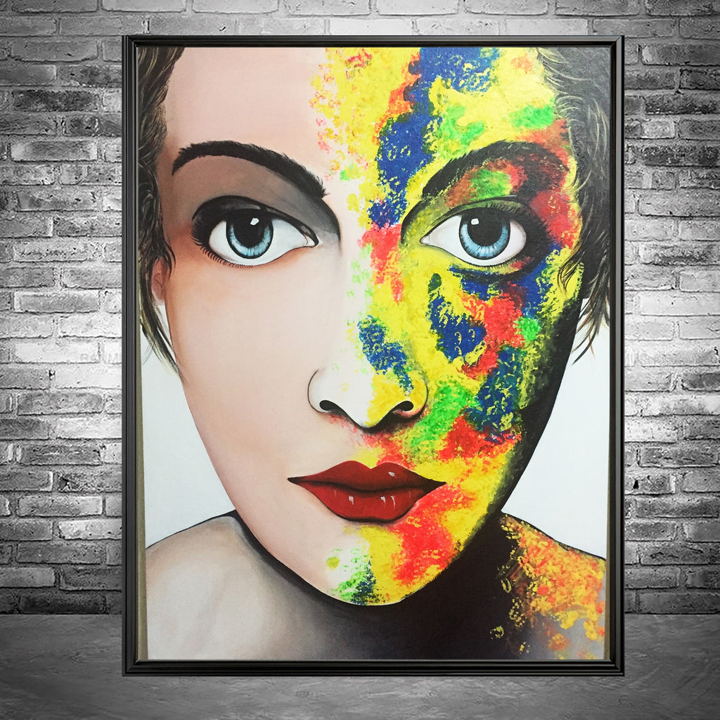 Acrylic / Oil Painting - Women Face (STORY - EXPRESSION)