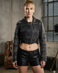 Women Leather Katchra Wash Jacket - Best Seller