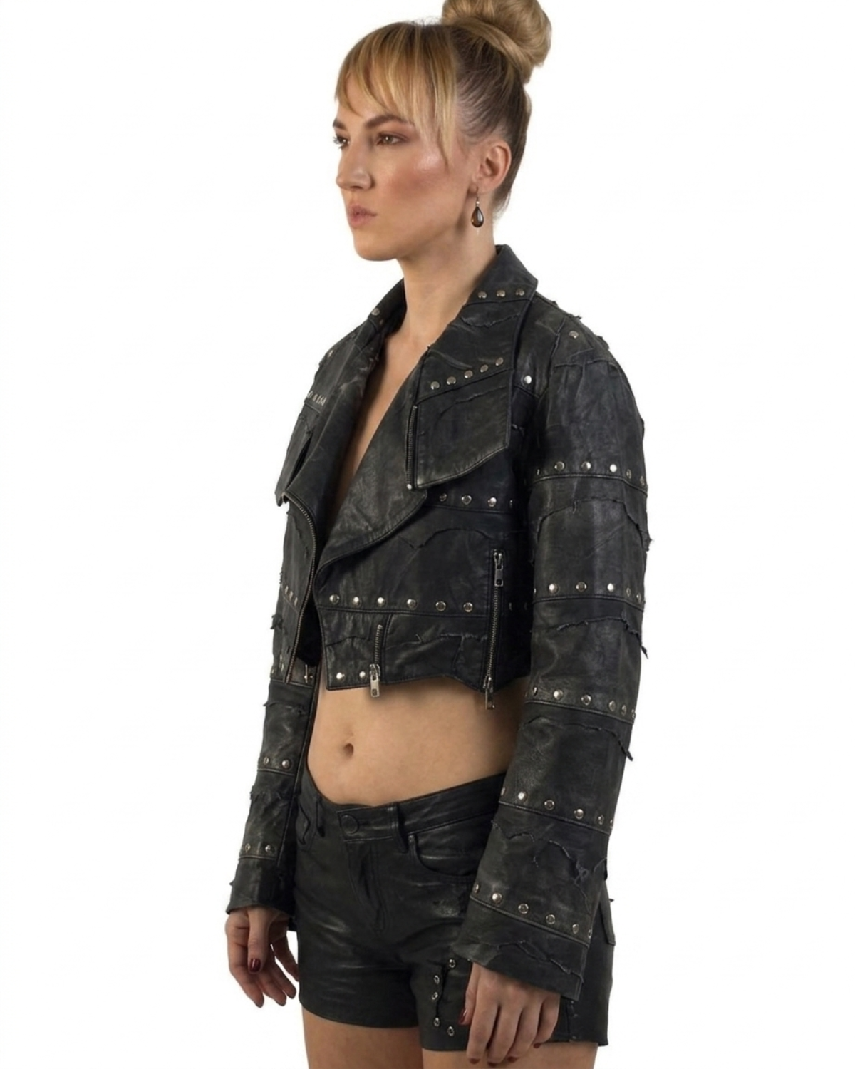 Women Leather Katchra Wash Jacket - Best Seller