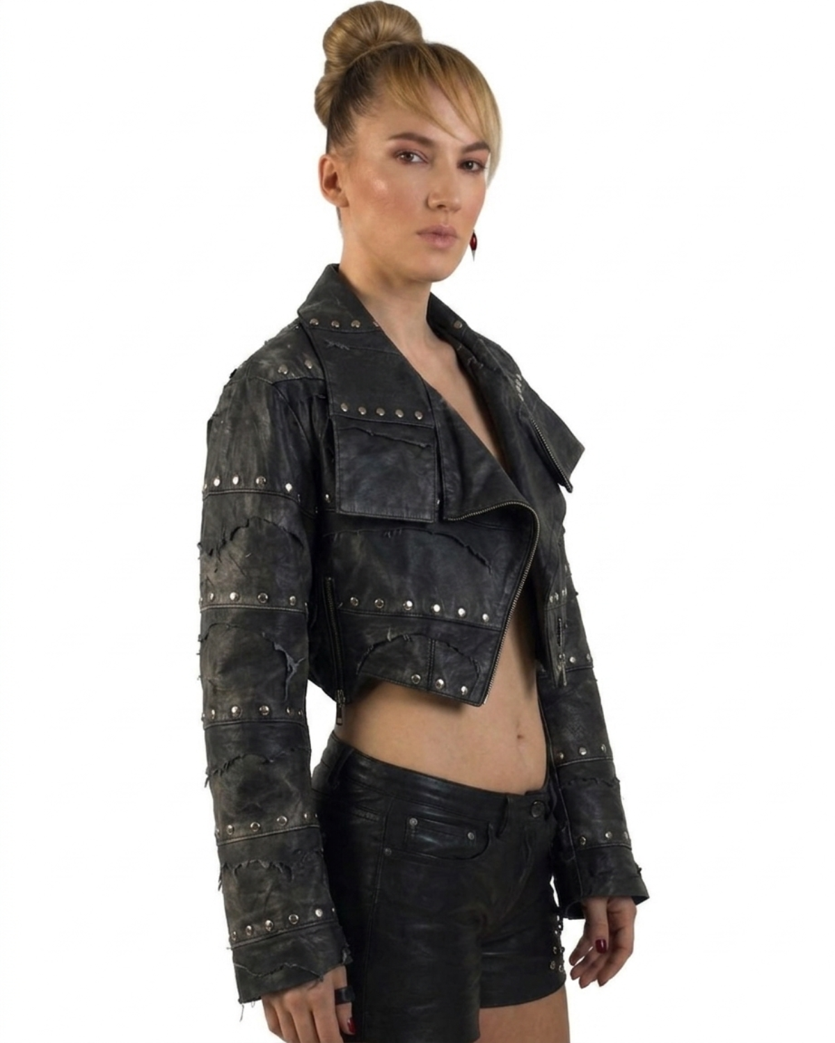 Women Leather Katchra Wash Jacket - Best Seller