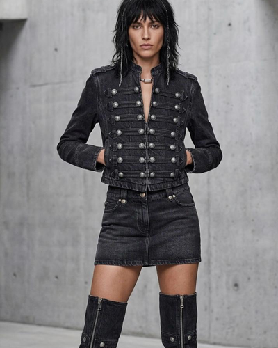 military Denim Women jacket 