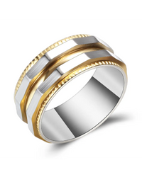 Mens basic Stainless Steel Ring 