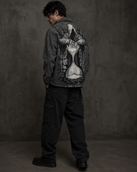 Hand painted creper unisex denim jacket - best seller