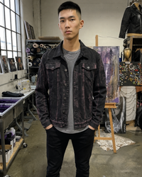 Devil patch work Unisex Denim Jacket 