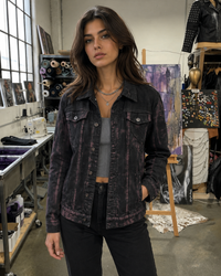 Devil patch work Unisex Denim Jacket 