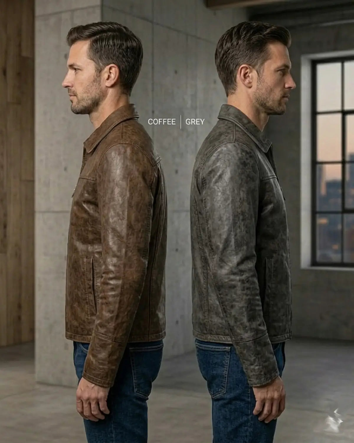 Men Leather Hand Padded Lamb Vintage MotorCycle Biker Jacket