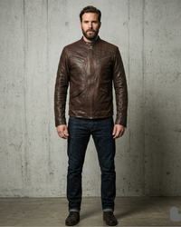 Washed Vintage leather jacket 