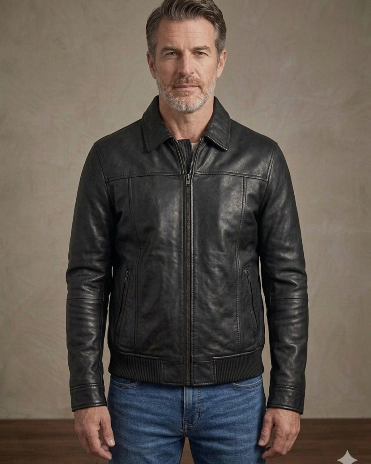 Black classic mens Bomber 
