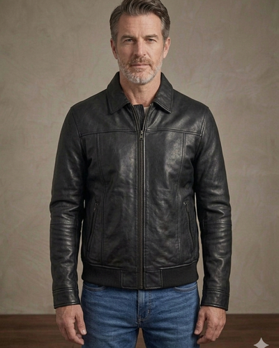 Black classic mens Bomber 