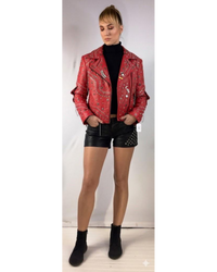 Multi Studded Designer leather jacket 