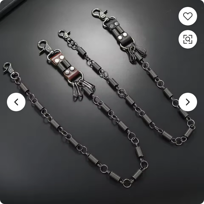 Punk Rock Hip Hop Jeans & Trouser Chain with Heavy-Duty Lobster Clasps