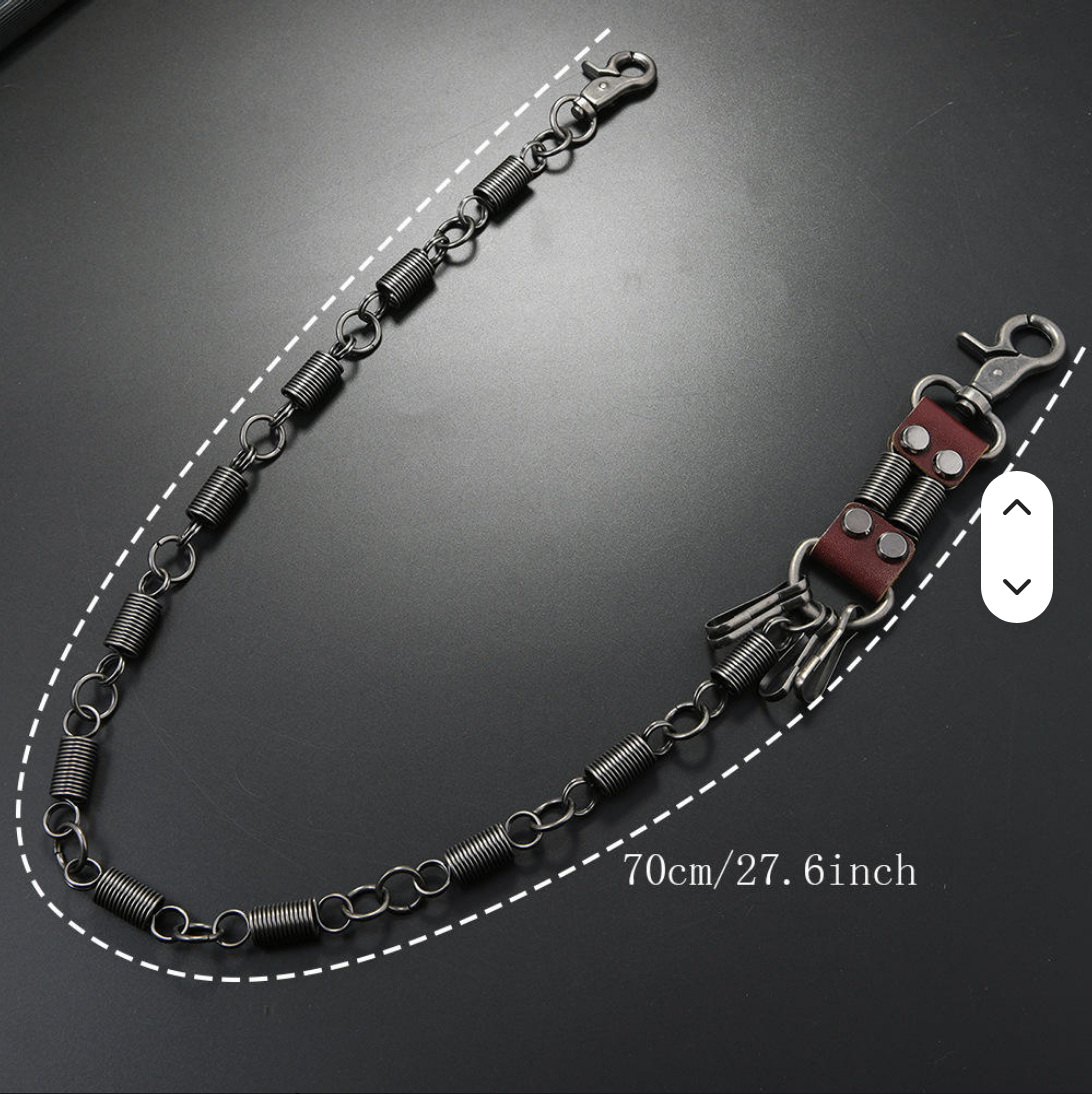 Punk Rock Hip Hop Jeans & Trouser Chain with Heavy-Duty Lobster Clasps
