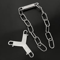 Vannamoda called the Industrial Y Link necklace, which is made with stainless steel. Heavy-duty jewelry of this kind comes with strong clasps and big links and won’t tarnish due to the stainless steel it is made with.
