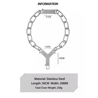 Vannamoda called the Industrial Y Link necklace, which is made with stainless steel. Heavy-duty jewelry of this kind comes with strong clasps and big links and won’t tarnish due to the stainless steel it is made with.